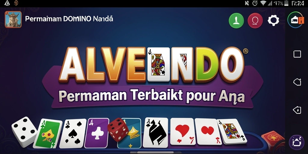 Tampilan menarik dari gameplay <strong>ALVENDO</strong> dengan elemen Domino yang menyenangkan.