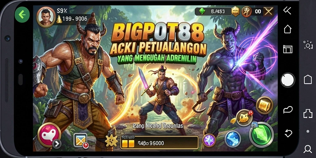 Tampilan terbaik dari aksi gameplay BIGPOT88 yang mendebarkan.
