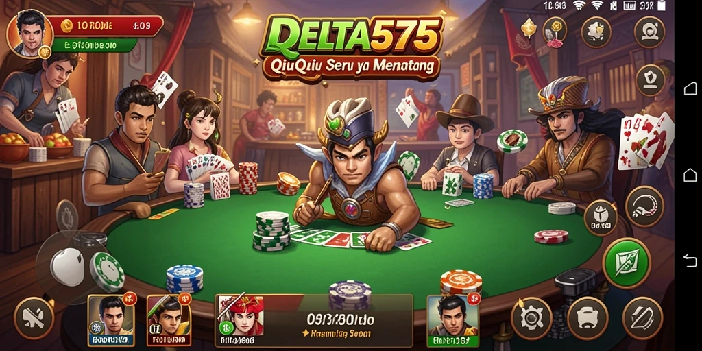 Tampilan gameplay menarik dari DELTA575 saat bermain QiuQiu.