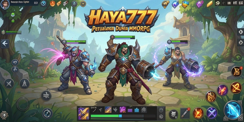 Screenshot gameplay HAYA777 menampilkan aksi seru dalam dunia MMORPG.