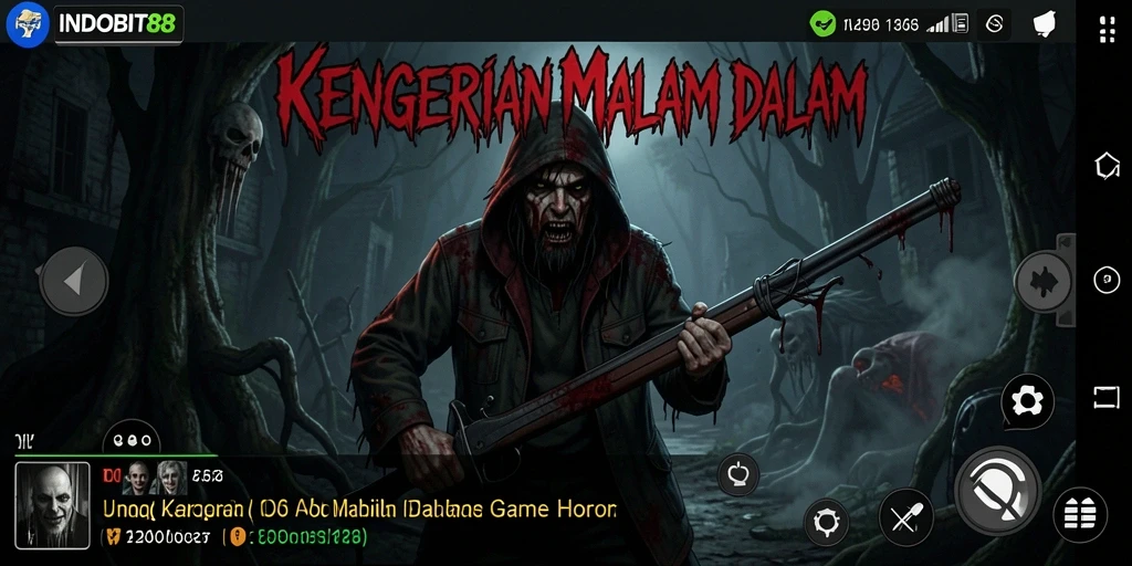 Tangkap momen mencekam dari gameplay horor INDOBIT88.
