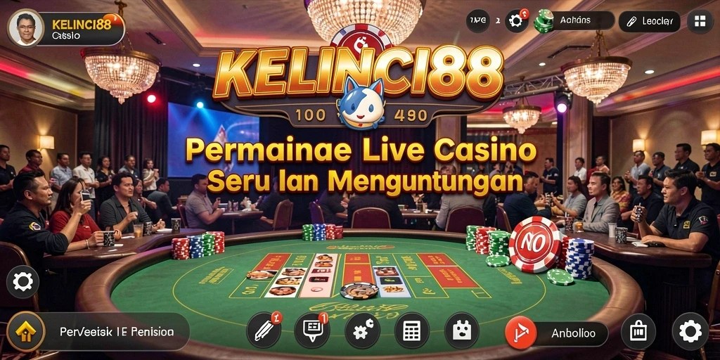 Tampilan gameplay Live Casino KELINCI88 yang mendebarkan.