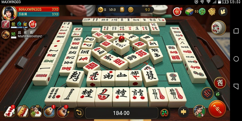 Screenshot gameplay MAXWIN303 yang menunjukkan tantangan Mahjong yang menarik.