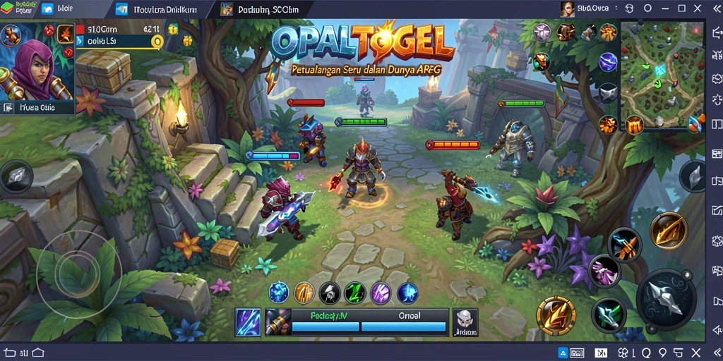Tampilan gameplay OPALTOGEL dengan aksi ARPG yang seru.