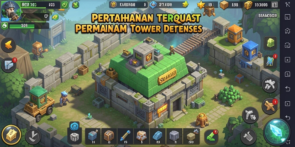 Tampilkan aksi mendebarkan dalam pertahanan menara Tower Defense.