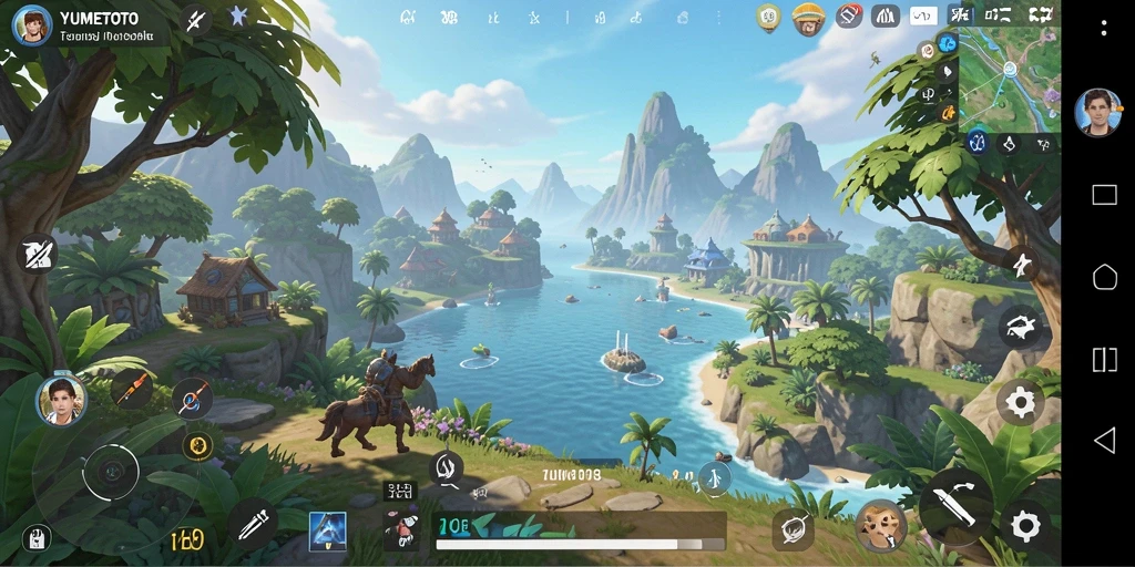 Tampilan gameplay YUMETOTO dalam dunia Open World yang menakjubkan.