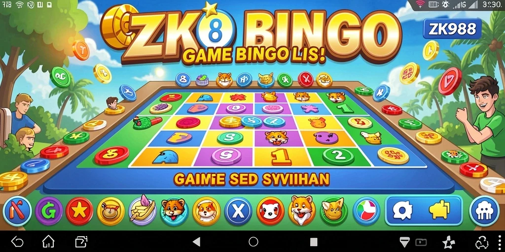 Tampilan gameplay Bingo yang seru dan interaktif di ZK988.